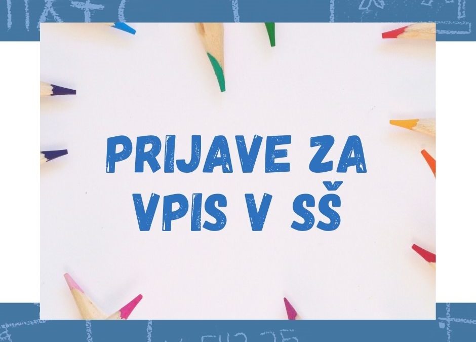 Prijave za vpis v srednjo šolo